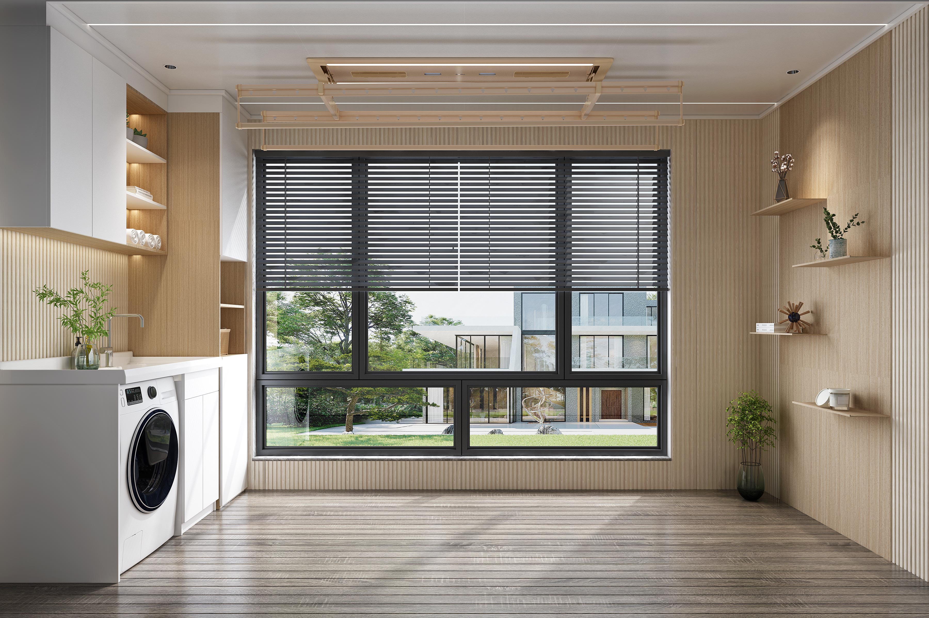 集成吊頂洗衣功能區集成陽臺-洗衣功能區效果圖