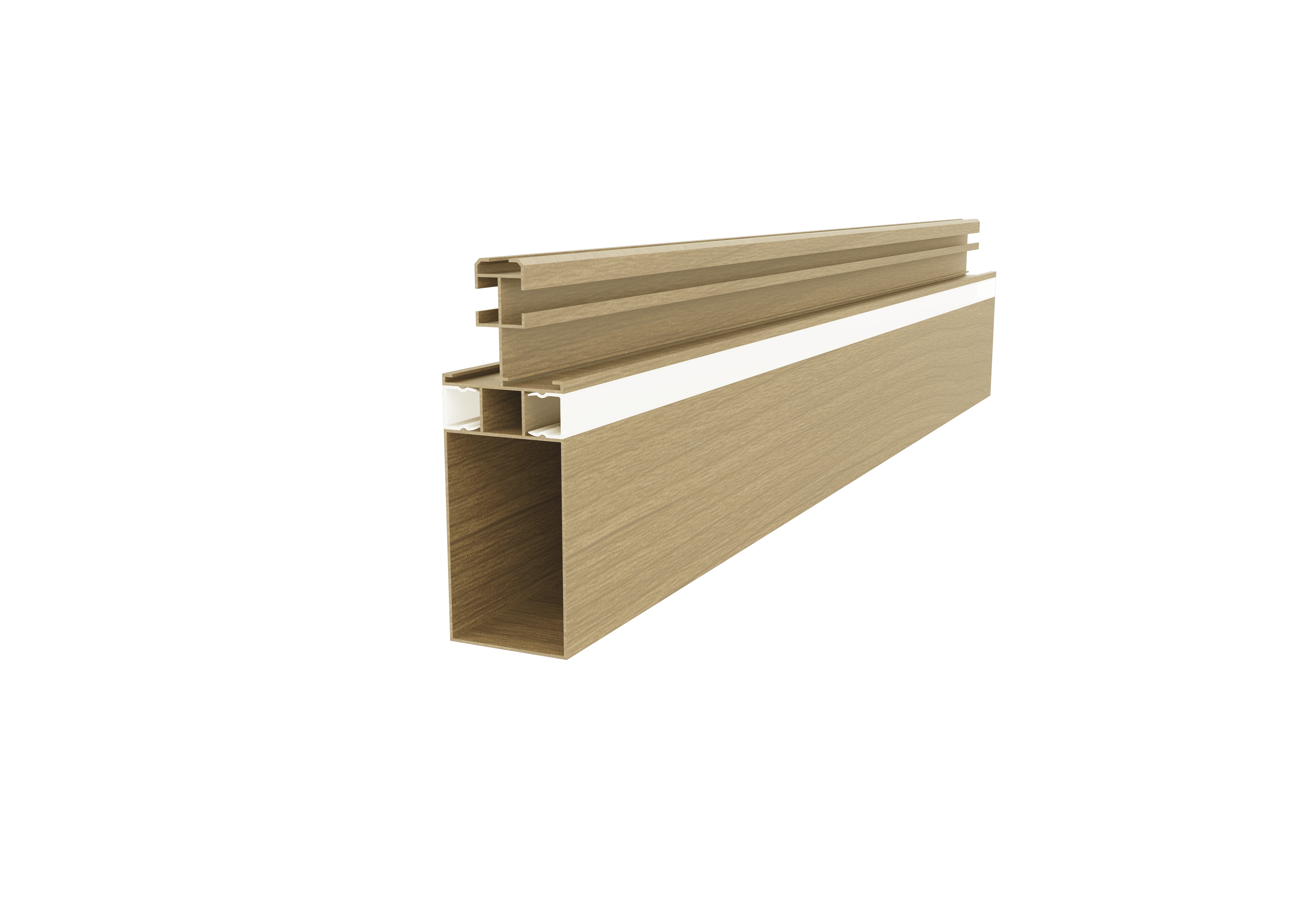 集成吊頂百搭梁專(zhuān)用百搭藏光二級(jí)梁-35主梁-黃絲柚效果圖